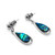 Paua Earrings Silvertone