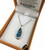 Paua Pendant Silvertone Boxed