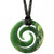 NZ Pounamu Double Koru Pendant