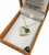 NZ Pounamu Pendant Gold Plated Boxed