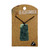 Rounded Rectangle Greenstone Pendant - Carded
