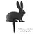 Sitting Hare Garden Art – Corten Steel