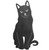 Cat Sitting Front Corten Steel Wall Art