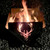 Stag Firepit Corten Steel Scene