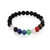 KL33a 10 Chakra Lava Bracelet