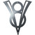 Classic V8 Badge Metal Wall Art – Corten Steel