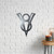 Classic V8 Badge Metal Wall Art – Corten Steel
