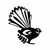 Fantail Metal Wall Art – Black Steel
