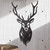 XL Stag Metal Wall Art – Black Steel