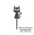 Mini Cat Pot Plant Art – Corten Steel