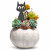 Mini Cat Pot Plant Art – Corten Steel