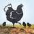 Chick 1 Garden Art – Black Steel