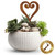 Mini Heart Pot Plant Art
