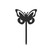 Mini Butterfly Garden Art – Black Steel