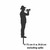 Medium Soldier Bugler Garden Art – Corten Steel