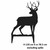 Large Standing Stag Garden Art – Corten Steel