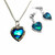 Heart Paua & Silver Set