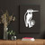 Kingfisher Metal Wall Art – White Steel