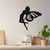 Large Fairy Metal Wall Art – Black Steel