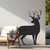 Large Standing Stag Metal Wall Art – Corten Steel