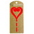 Tiny Heart Pot Plant Decoration - Red Steel