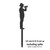Mini Soldier with Bugle Garden Art – Black Steel