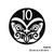 New Zealand 10c Coin Metal Wall Art – Black Steel