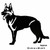 German Shepherd Metal Wall Art – Black Steel