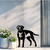 Labrador Metal Wall Art – Black Steel