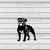 Staffy Metal Wall Art – Black Steel