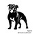Staffy Metal Wall Art – Black Steel