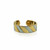 Diagonal Stripes, Gold, Silver & Copper Ring