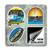 Wellington Travel Sticker Pack - 4 Pack