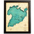 Lake Taupō Large Bamboo Art Map