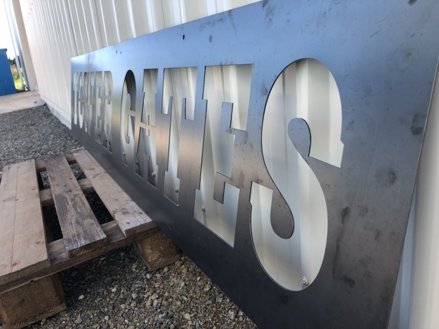 Large custom Forever Clydes metal sign