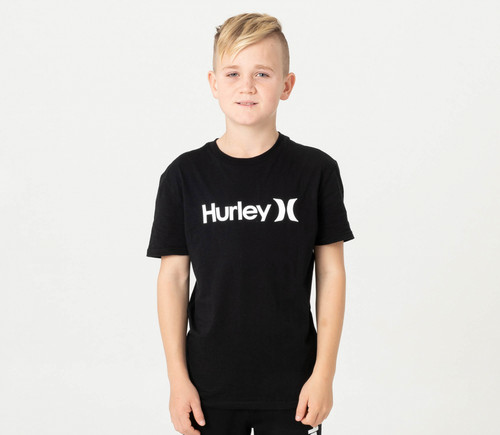 BOYS CORE OAO SOLID TEE BLACK