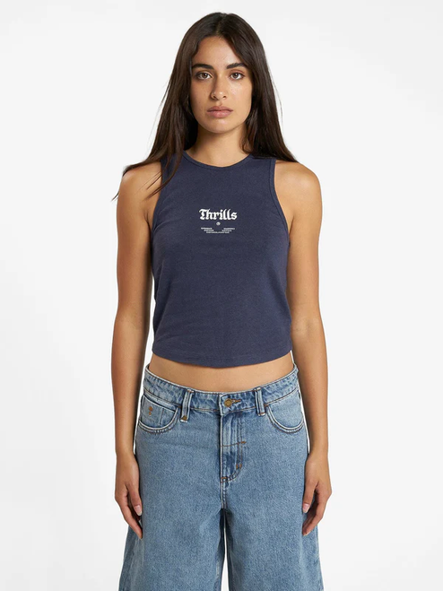 WISHES COME TRUE HEMP CURVE TANK STATION NAVY