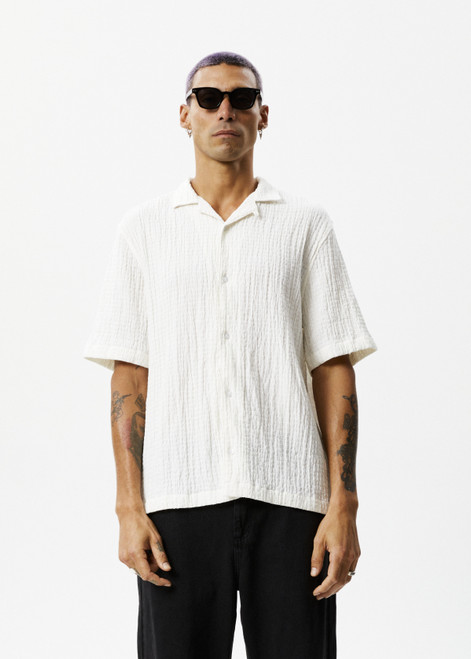 CALM - CUBAN SS SHIRT - WHITE