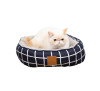 Mog & Bone Reversible Cat Bed Navy Check