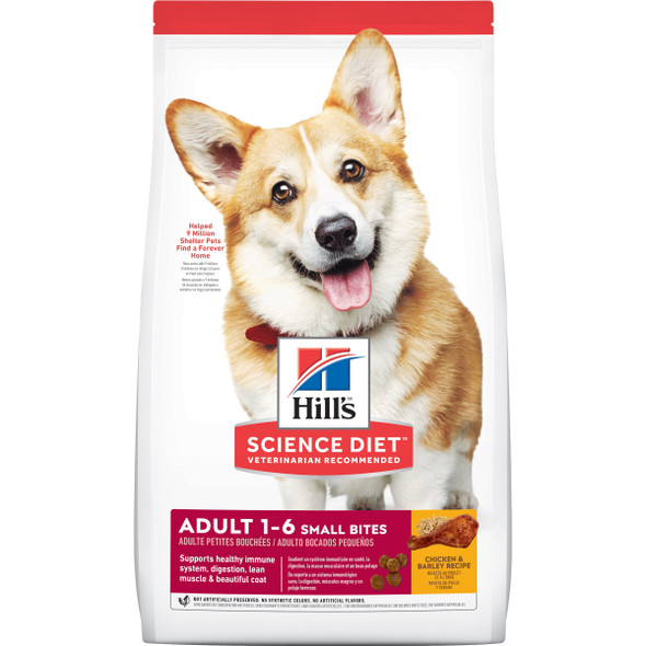 Science Diet Dog Adult 1-6 Small Bites Chicken & Barley 2Kg