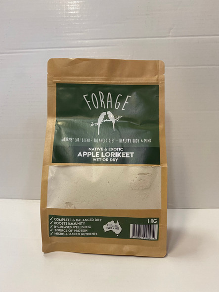 Forage Lorikeet Wet & Dry Apple 1kg