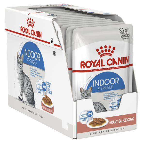 Royal Canin Cat Wet Adult Indoor Gravy 12x85g Box