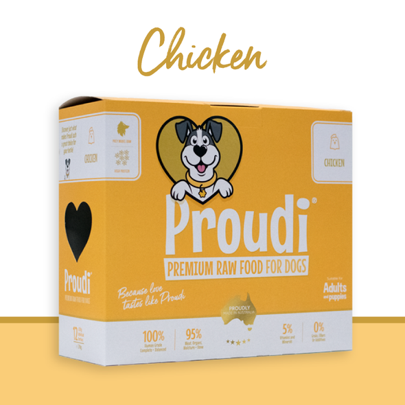 Proudi Dog Chicken 12x200g Portions