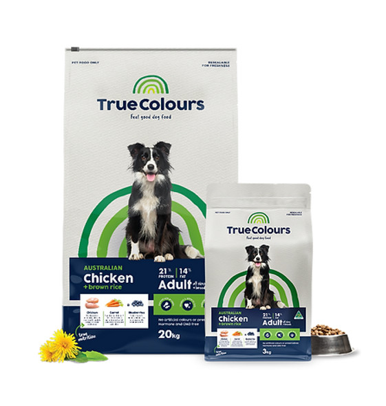 True Colours Adult Chicken & Brown Rice 20kg