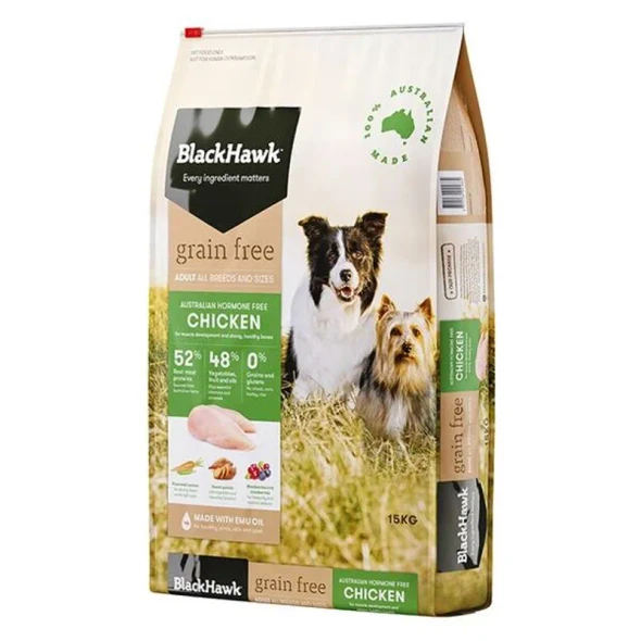 Black Hawk Dog Adult Grain Free Chicken 15Kg
