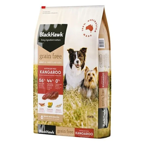 Black Hawk Dog Adult Grain Free Kangaroo 15Kg