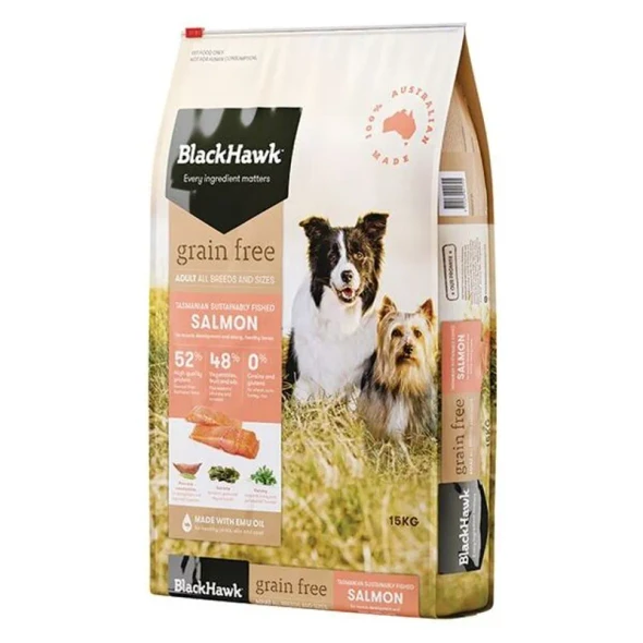 Black Hawk Dog Adult Grain Free Salmon 15Kg