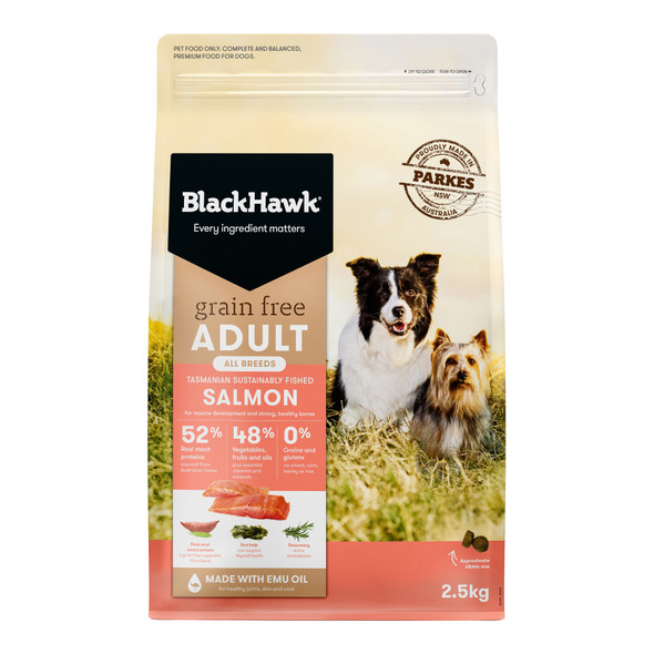 Black Hawk Dog Adult Grain Free Salmon 2.5Kg
