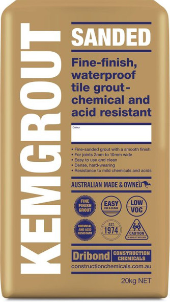 Kemgrout Sanded Mid Grey 20kg
