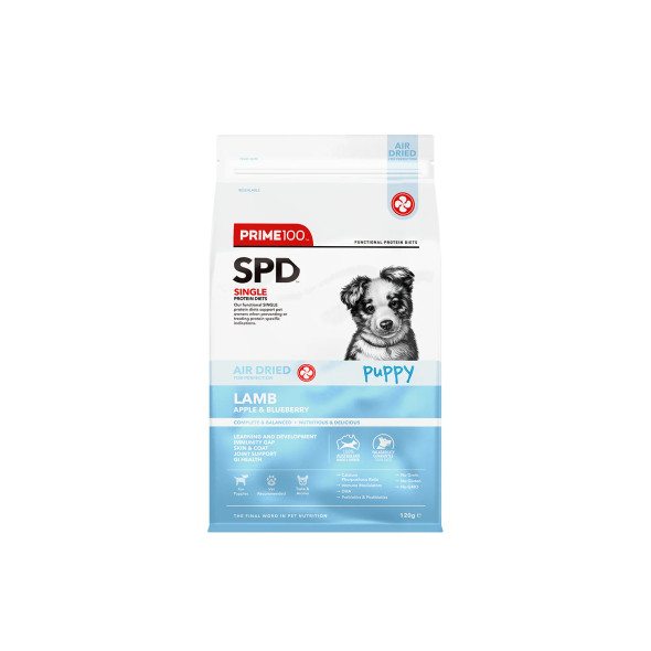 Prime 100 - SPD™ Puppy Air Dried Lamb, Apple & Blueberry 120g